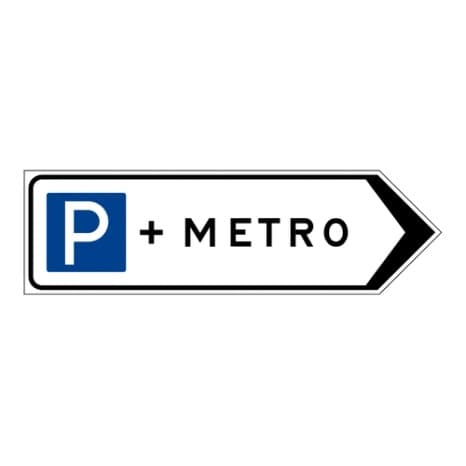 Kavşak içi yön levhası (Metro) — Bilgi İşaretleri