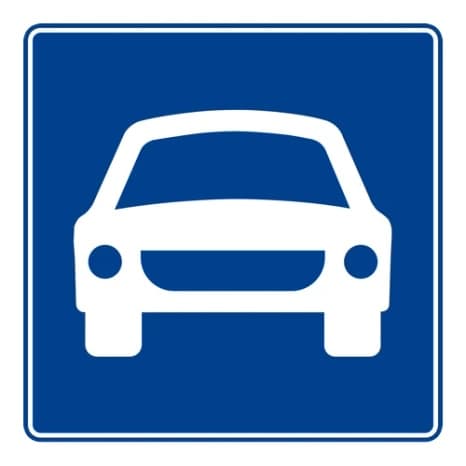 Motorlu Taşıt Yolu — Bilgi İşaretleri