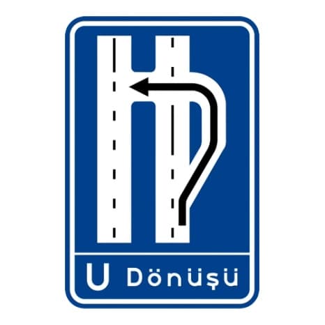 U Dönüşü Levhası 2 — Bilgi İşaretleri