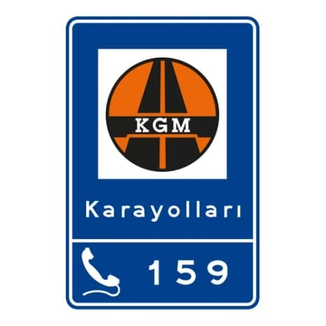 Karayolları Bilgi Levhası — Bilgi İşaretleri