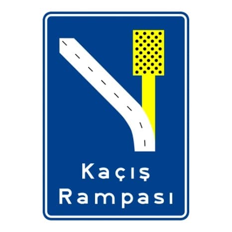 Kaçış Rampası — Bilgi İşaretleri