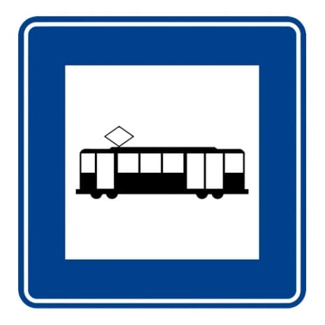 Tramvay Durağı — Bilgi İşaretleri