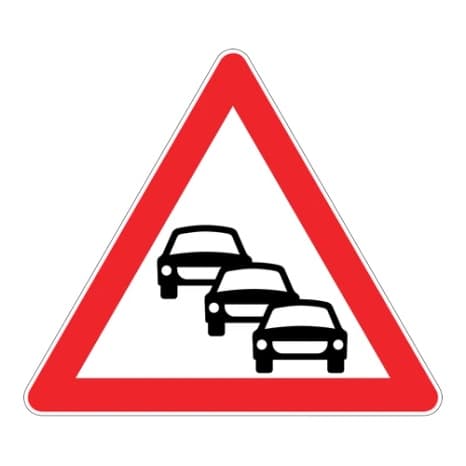 Olası Trafik Sıkışıklığı — Tehlike Uyarı İşaretleri