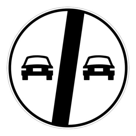 Geçme Yasağı Sonu — Trafik Tanzim İşaretleri