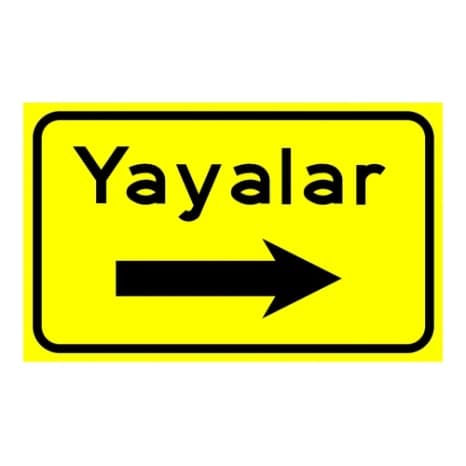 Yaya Yönlendirme Levhası — Yapım Bakım Onarım